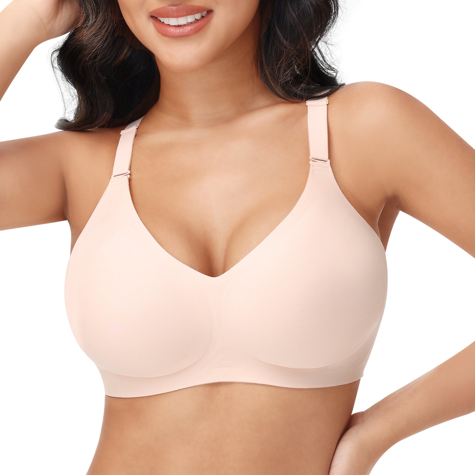 Back Fat Smoothing Padded Push Up Bra