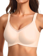 Posefree V-shaped Mesh Style Seamless Bra