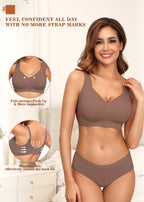 Posefree Full Coverage Seamless Wireless Supportive Bra