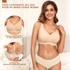 Posefree 2Pcs Full Coverage Seamless Bra Set
