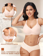 Posefree Back Fat Smoothing Padded Push Up Bra