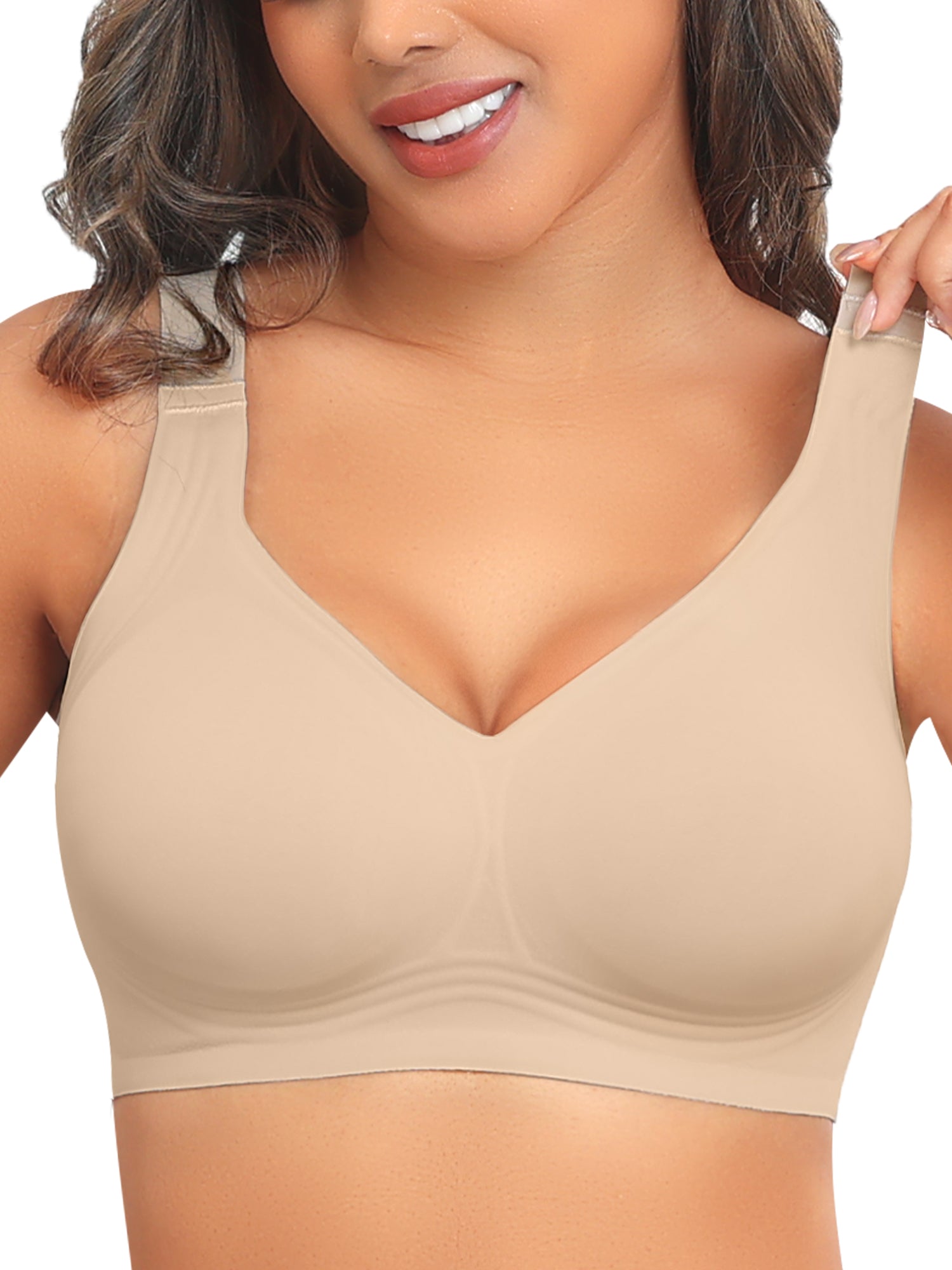 Posefree 2Pcs Full Coverage Seamless Bra Set