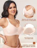 Posefree Back Fat Smoothing Padded Push Up Bra
