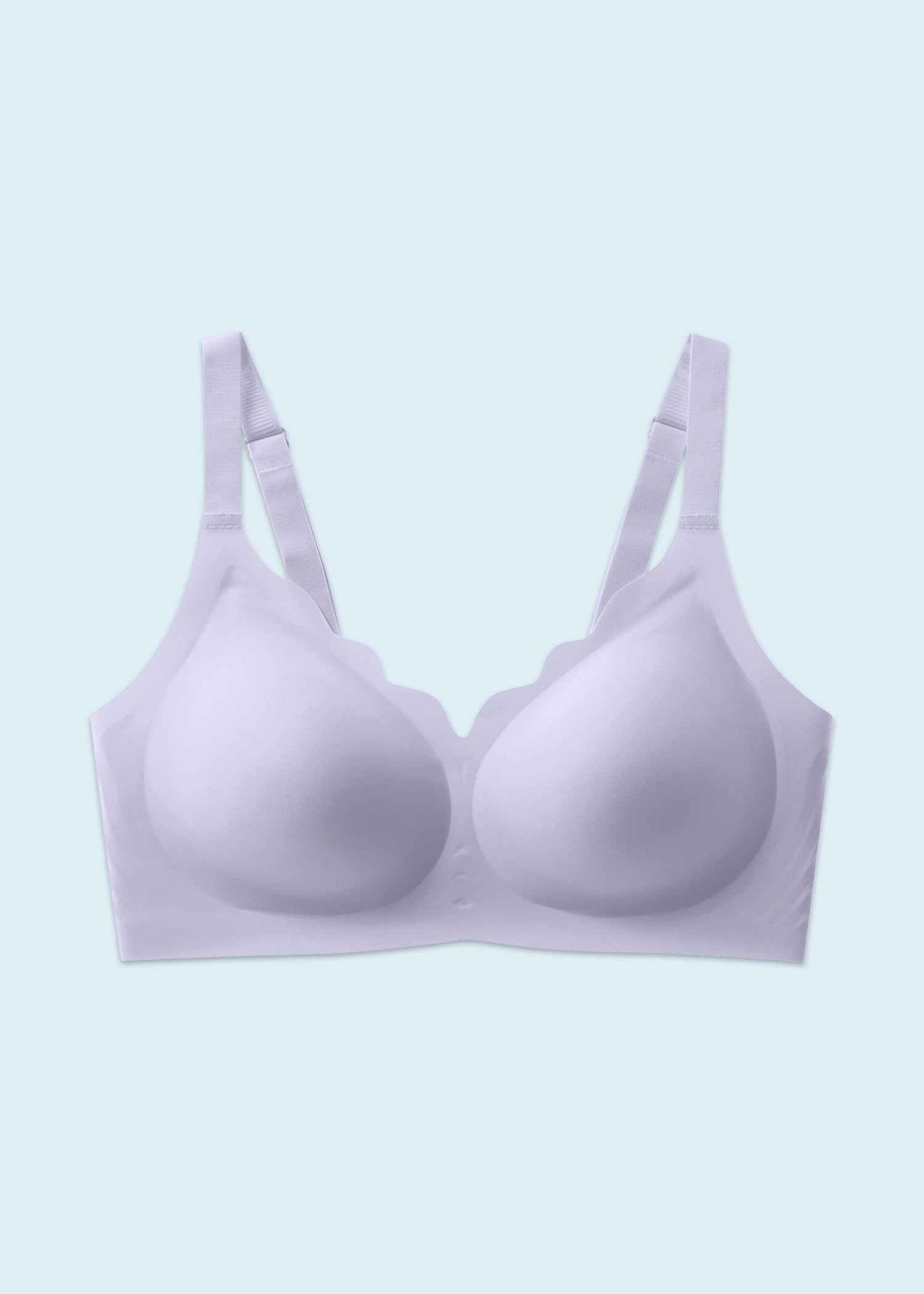 Posefree Scalloped Wireless Seamless Push Up Bra