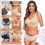2Pcs Full Coverage Seamless Bra Set