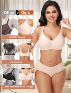 Posefree Back Fat Smoothing Padded Push Up Bra