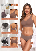 Posefree Full Coverage Seamless Wireless Supportive Bra