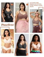 Posefree Back Fat Smoothing Padded Push Up Bra