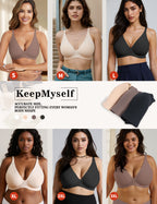 Posefree Deep V No Underwire Seamless Push Up Bra