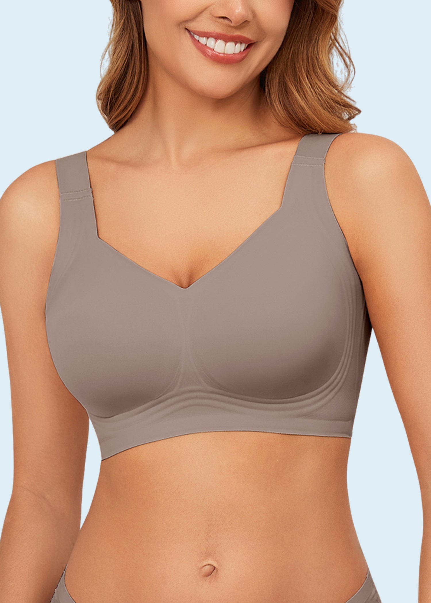 Posefree Full Coverage Seamless Wireless Supportive Bra