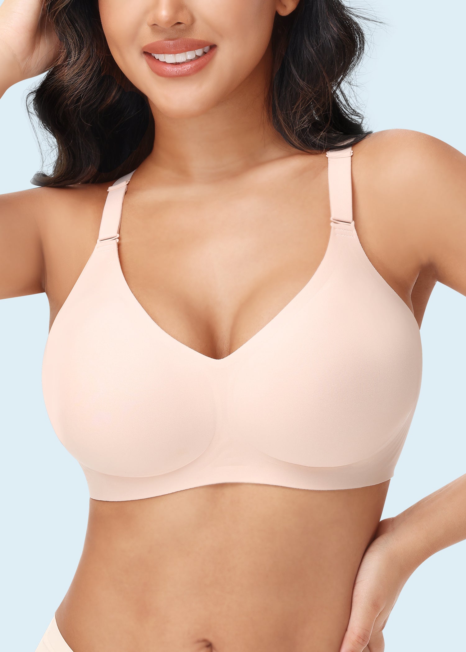 Posefree Back Fat Smoothing Padded Push Up Bra